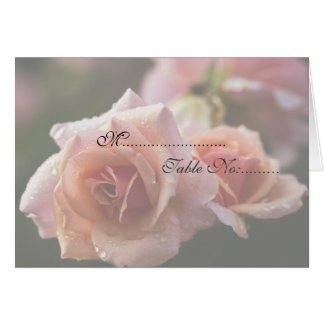Bleke roze roze Kaart plaatsen