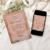 Bleke roze roze roze Quinceanera Kaart