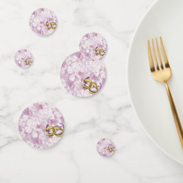 Bleke roze Rozen en wedrennen; Confetti