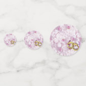 Bleke roze Rozen en wedrennen; Confetti (Voorkanten)