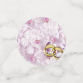 Bleke roze Rozen en wedrennen; Confetti (Kleine voorkant)