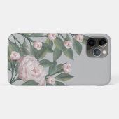 Bleke Roze Rozen Met bewerkbare achtergrond Case-Mate iPhone Case (Achterkant (horizontaal))