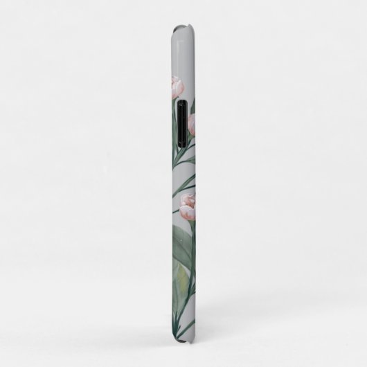 Bleke Roze Rozen Met bewerkbare achtergrond   Case-Mate iPhone Case (Achterkant/rechts)