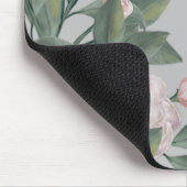 Bleke Roze Rozen Met bewerkbare achtergrond Muismat (Hoek)