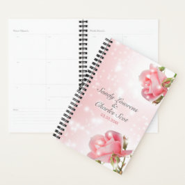 Bleke roze rozen planner