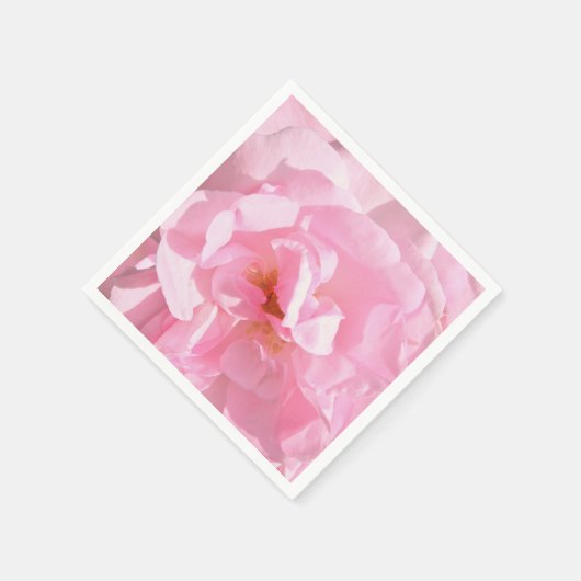 bleke roze rozenblaadjes servet (Hoek)