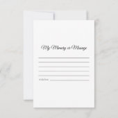 Bleke roze rozenbloem Deel een geheugenbegrafenis Notitiekaartje (Achterkant)