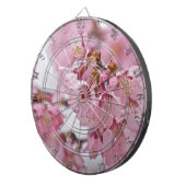 Bleke Roze Sakura Kersenbloesem Dartbord (Voorkant Rechts)