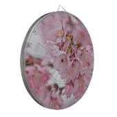 Bleke Roze Sakura Kersenbloesem Dartbord (Voorkant Links)