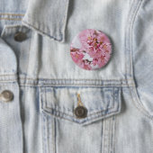 Bleke Roze Sakura Kersenbloesem Ronde Button 5,7 Cm (In situ)