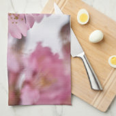 Bleke Roze Sakura Kersenbloesem Theedoek (Quarter Fold)