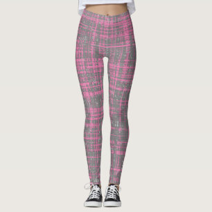 Bleke roze strepen leggings