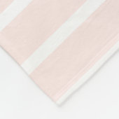Bleke Roze Strepen Waterverf Anker Gepersonaliseer Fleece Deken (Hoek)
