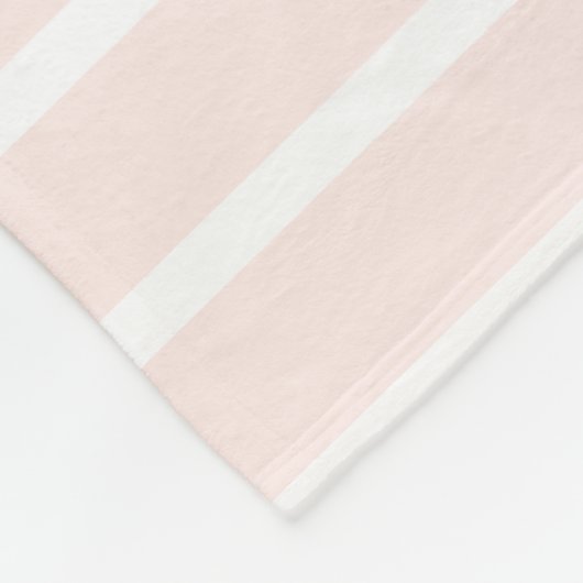 Bleke Roze Strepen Waterverf Anker Gepersonaliseer Fleece Deken (Hoek)
