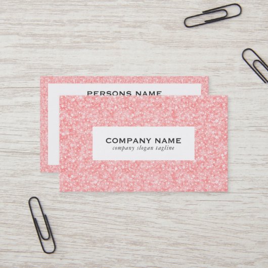 Bleke roze textuur Afdrukken Visitekaartje (Voorkant / Achterkant in situ)