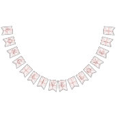 Bleke Roze Union Jack Lang leve de liefde Bunting  Vlaggetjes (Alle)