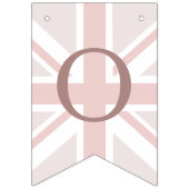Bleke Roze Union Jack Lang Leve Liefde Slinger Vla Vlaggetjes (Tweede vlag)