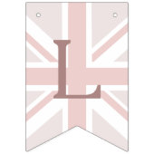 Bleke Roze Union Jack Lang Leve Liefde Slinger Vla Vlaggetjes (Eerste vlag)