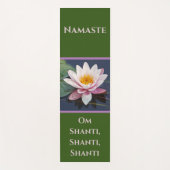 Bleke Roze Waterlelie/Namaste/Om Shanti Yogamat (Voorkant)