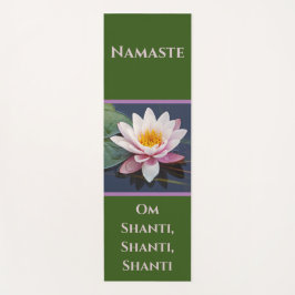 Bleke Roze Waterlelie/Namaste/Om Shanti Yogamat