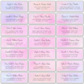 Bleke roze Waterverf Individuele Adresetiketten Sticker (Voorkant)