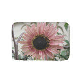 Bleke roze zonnebloem badmat (Voorkant)