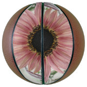 Bleke roze zonnebloem basketbal (Verticaal)