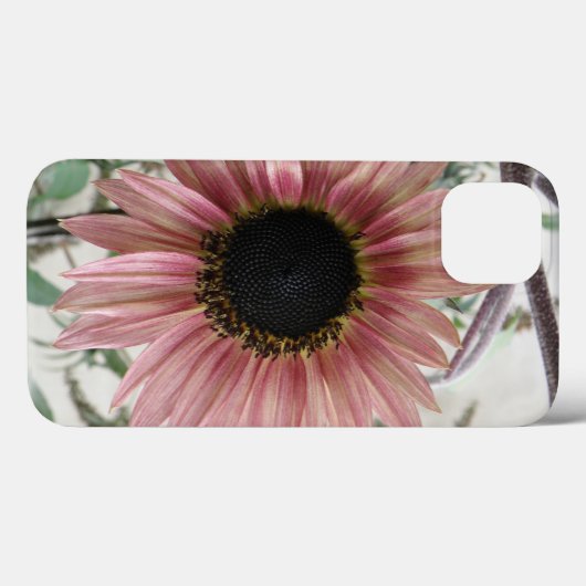 Bleke roze zonnebloem Case-Mate iPhone case (Achterkant (horizontaal))