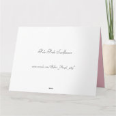 Bleke Roze Zonnebloem Get Well Soon Big Custom Kaart (Achterkant)