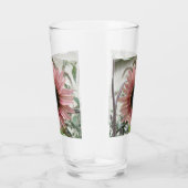 Bleke roze zonnebloem glas (Rechts)