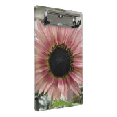 Bleke roze zonnebloem mini klembord (Schuin)