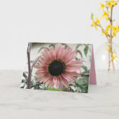 Bleke roze zonnebloem Profiteer snel op maat Kaart (Gele Bloem)