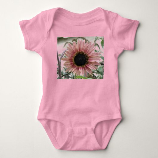 Bleke Roze Zonnebloem Romper (Voorkant)