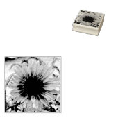 Bleke Roze Zonnebloem Rubberstempel (Gestempeld)