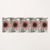 Bleke Roze Zonnebloem Yogamat (Voorkant (horizontaal))