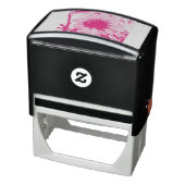 Bleke roze zonnebloem zelfinktende stempel (Product)