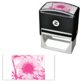 Bleke roze zonnebloem zelfinktende stempel (In situ)