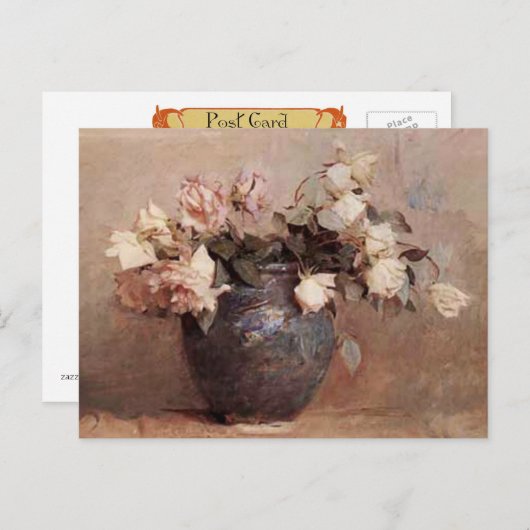 BLEKE ROZEN - BRIEFKAART (Voorkant / Achterkant)