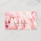 Bleke Rozen, donkergrijze tekst, stijlvol Visitekaartje (Voorkant)