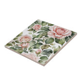 Bleke Rozen Naadloze Keramische Tegel Tegeltje (Zijkant)