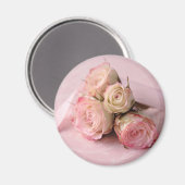 bleke rozen op roze wervelmagneet magneet (Voorkant / Achterkant)