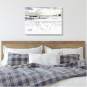 Bleke schuimkaapskop van de oceaan, IJsland Canvas Afdruk (Insitu (Slaapkamer))
