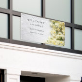 Bleke smaakbloemen op textuur spandoek (Buitenkant Gebouw)