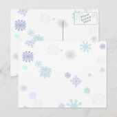 Bleke Sneeuwvlokken Briefkaart (Voorkant / Achterkant)