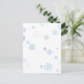Bleke Sneeuwvlokken Briefkaart (Staand voorkant)