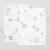 Bleke Sneeuwvlokken Briefkaart (Voorkant / Achterkant)