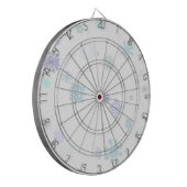 Bleke Sneeuwvlokken Dartbord (Voorkant Links)