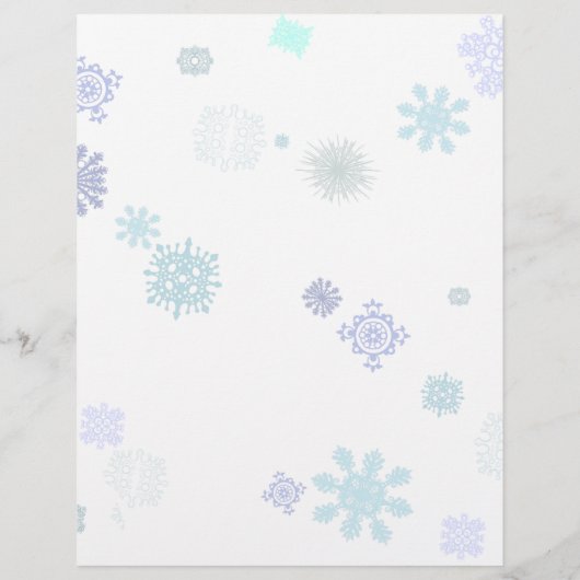 Bleke sneeuwvlokken flyer (Achterkant)