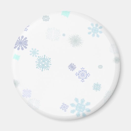 Bleke Sneeuwvlokken Magneet (Voorkant)