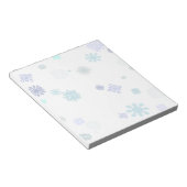 Bleke Sneeuwvlokken Notitieblok (Schuin)